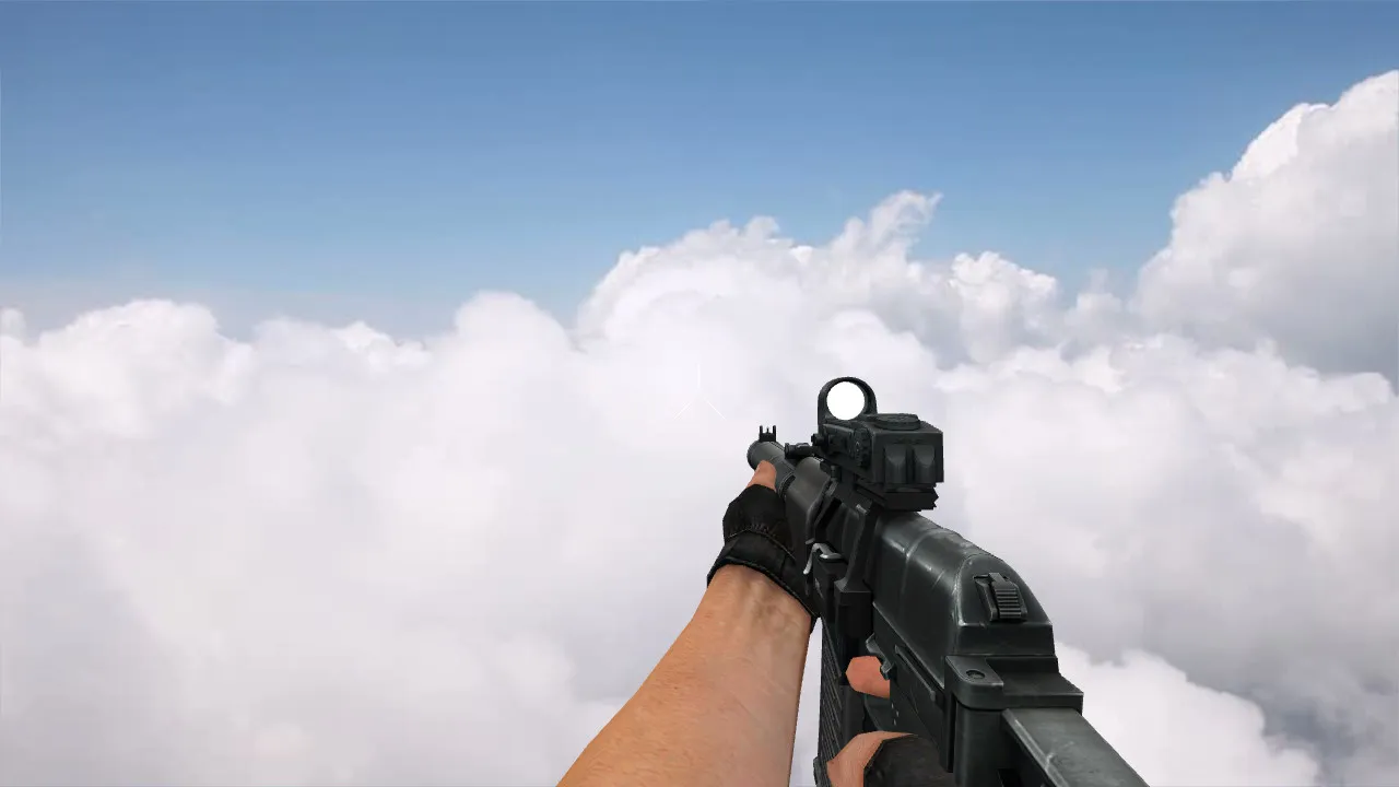 Скриншот Модель v_ak47 CW AS Val with Kobra sights для CS 1.6: звуки, анимация осмотра, качество текстур и точный вид