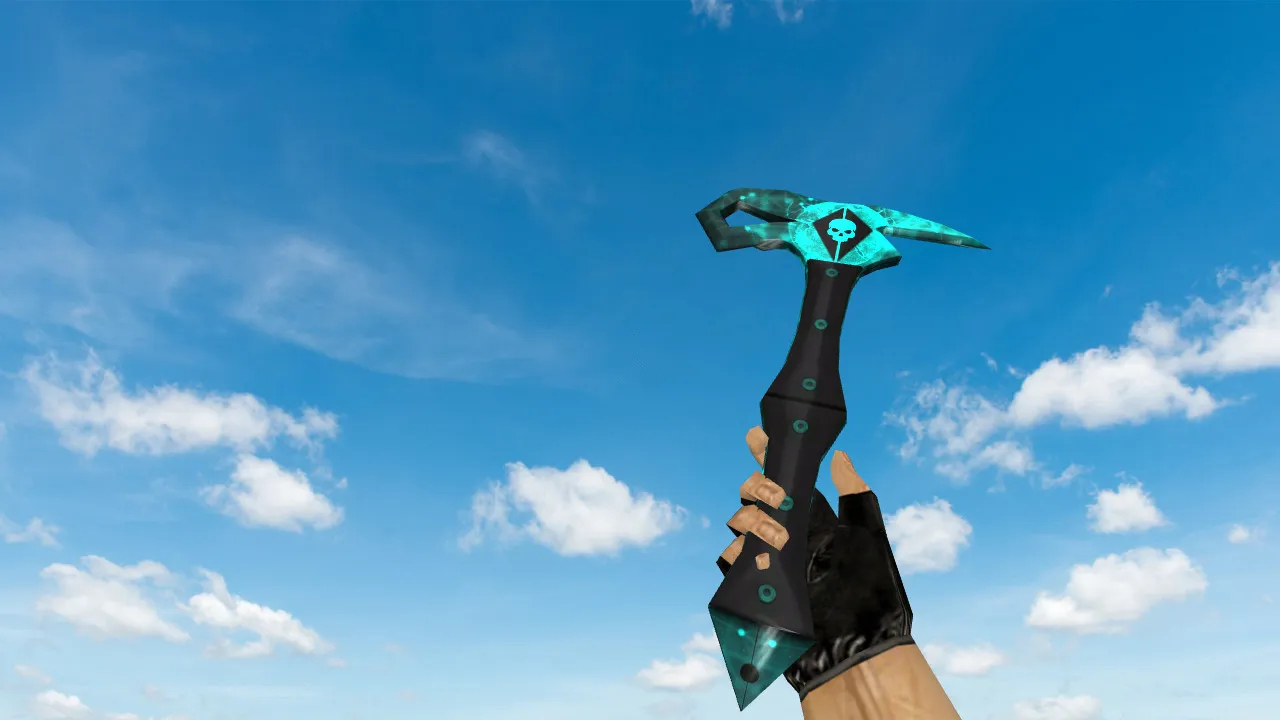 Скриншот Модель «Blackhawk Axe» для CS 1.6: v_, p_, w_ нож, звуки, анимация осмотра и качество текстур