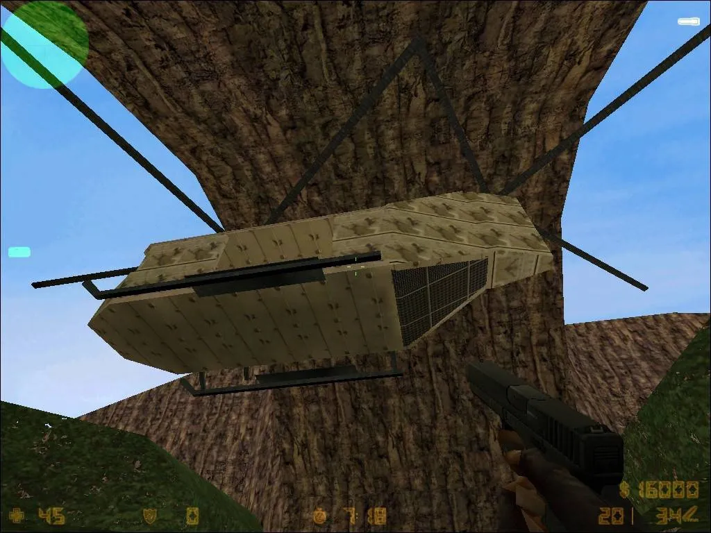 Скриншот  Карта dtc_vehicle_attack для CS 1.6 - Тактические возможности и особенности