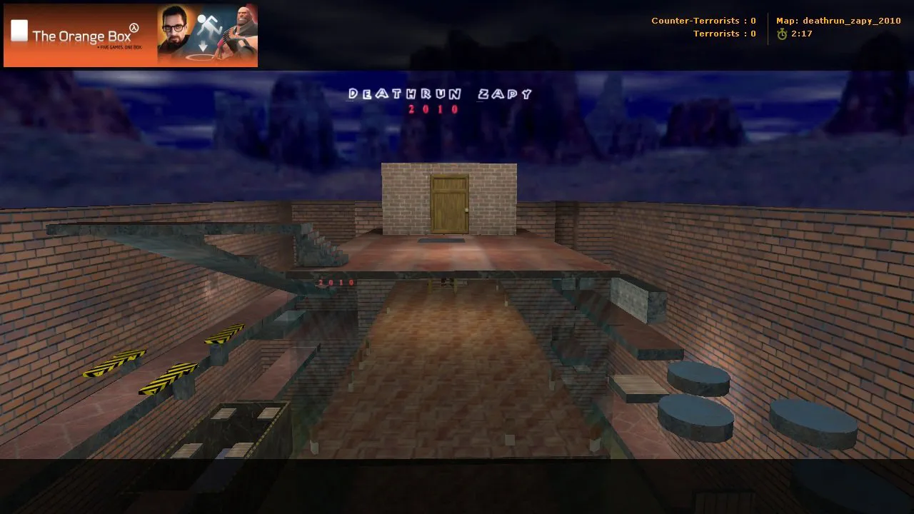 Скриншот  deathrun_zapy_2010 для CS 1.6: техничный обзор карты, точки, .nav и оптимизация