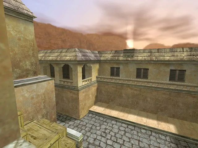 Скриншот  de_fnk карта для CS 1.6: тактика за CT и T, точки, .nav, оптимизация wpoly/epoly