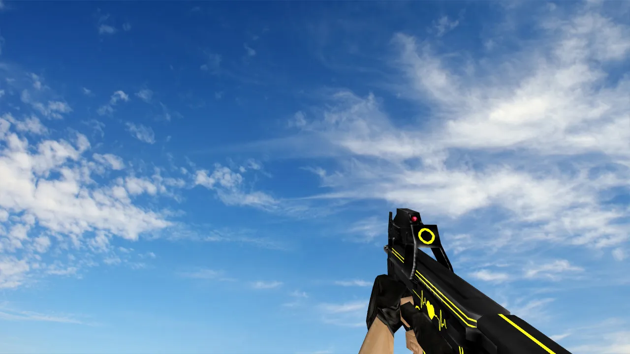 Скриншот  Модель «P90 Neon Pulse» для CS 1.6: Идеальный выбор для геймеров