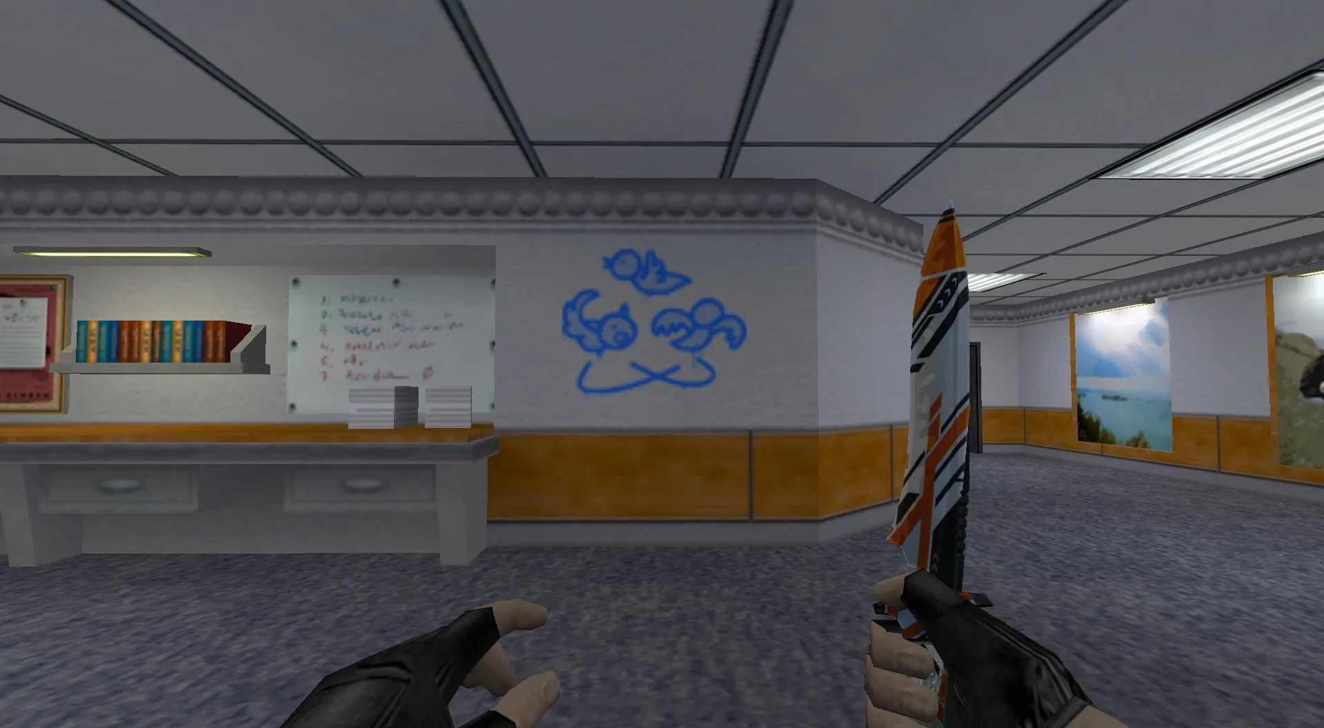 Скриншот Граффити «Голова кругом» для CS 1.6 - Уникальные стикеры из CS:GO