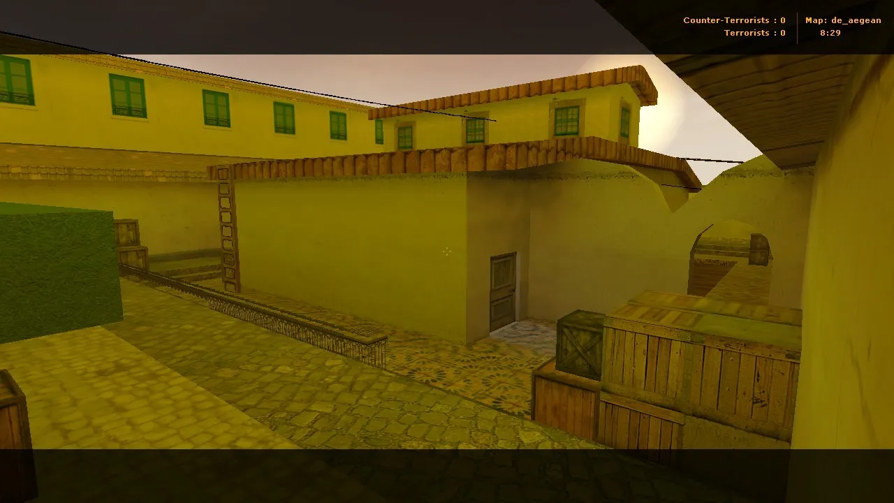 Скриншот  de_aegean карта для CS 1.6: баланс сторон, точки, .nav для ботов, оптимизация wpoly/epoly