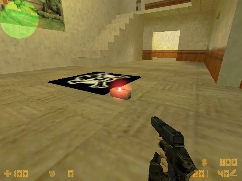 Скриншот  c4_mansion — DE карта для CS 1.6: тактика сторон, точки, оптимизация и боты