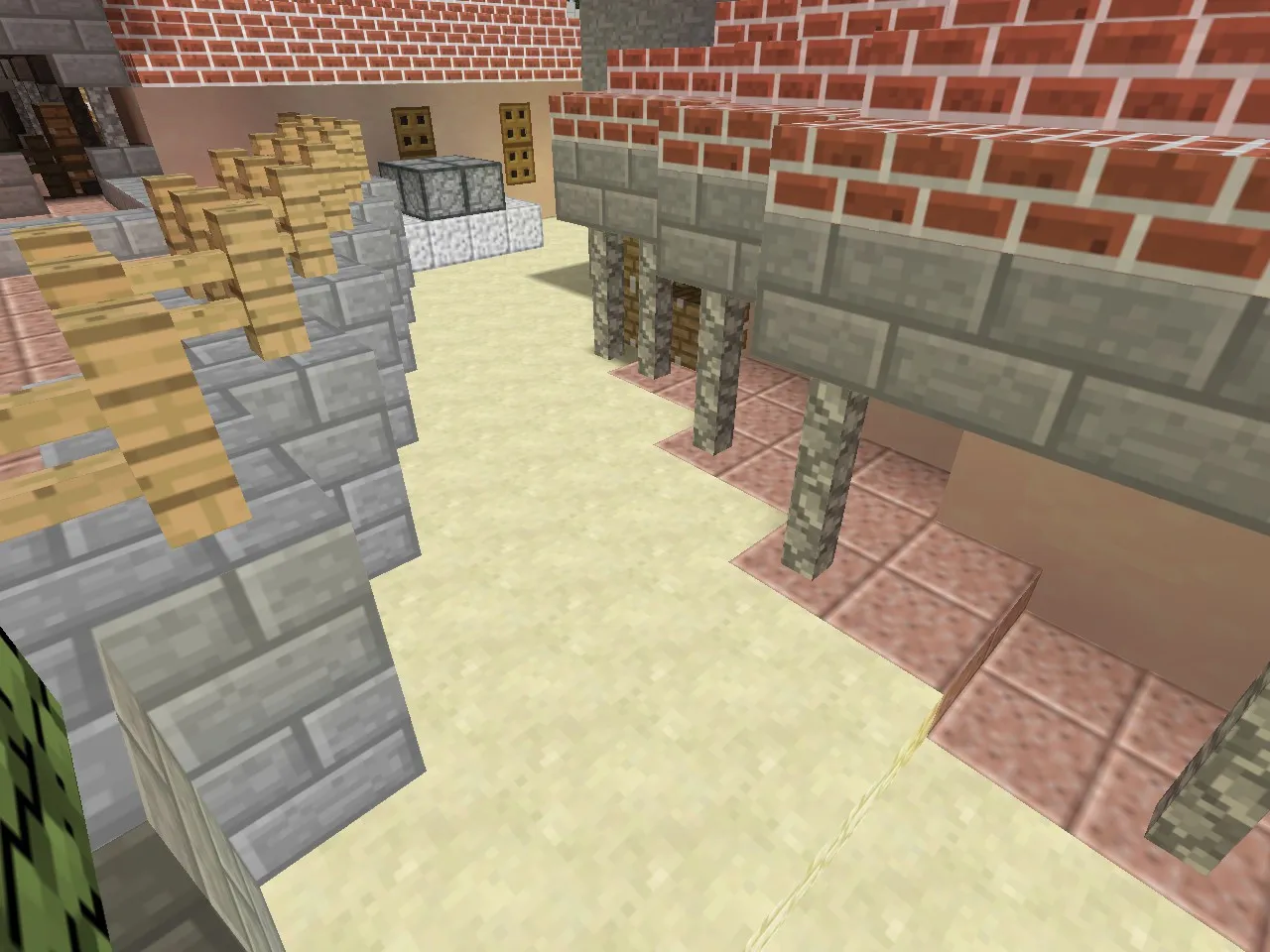 Скриншот  Карта de_inferno_minecraft для CS 1.6 - Тактические возможности и оптимизация