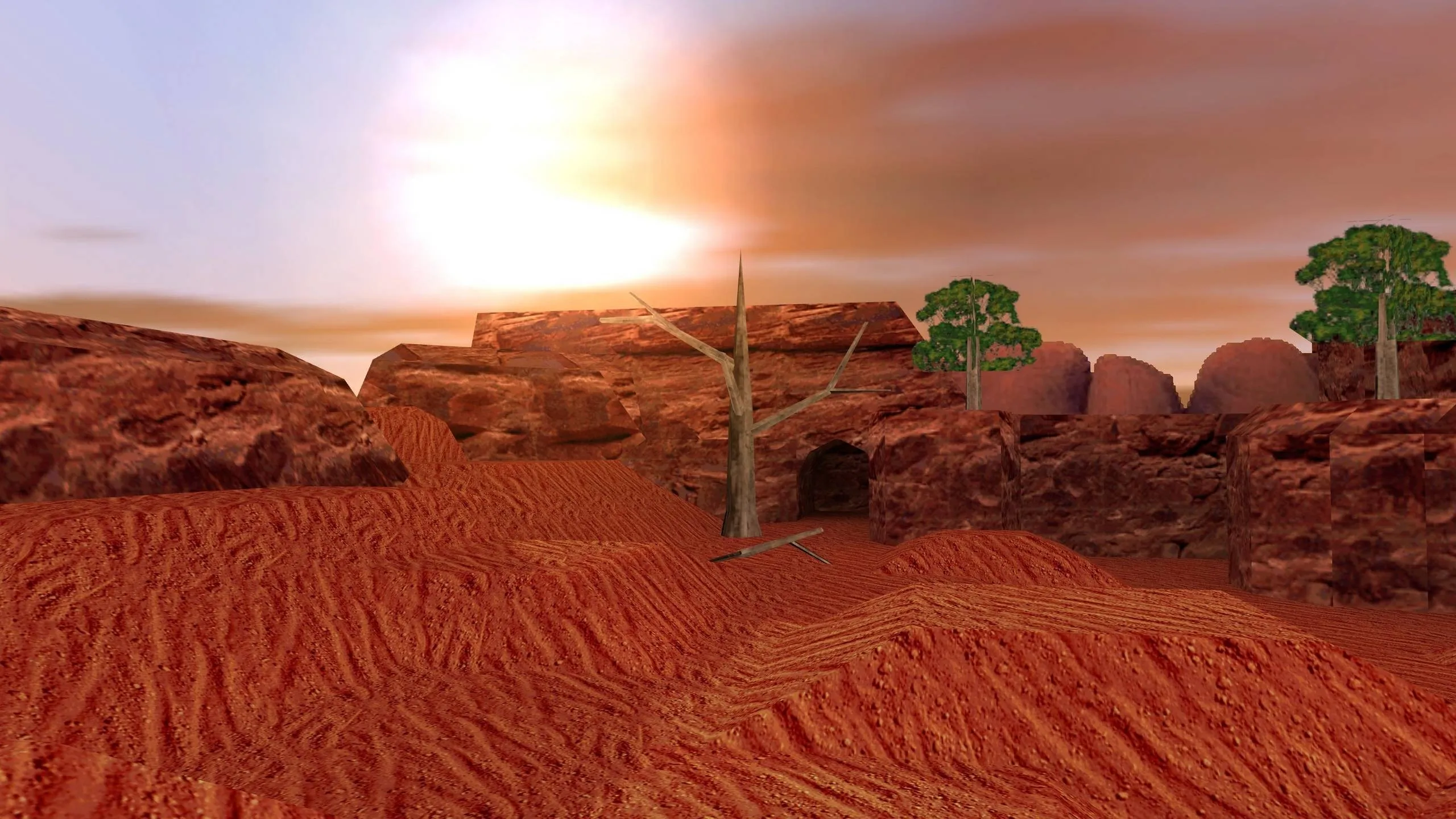 Скриншот  Карта de_outback для CS 1.6: тактические возможности и детали