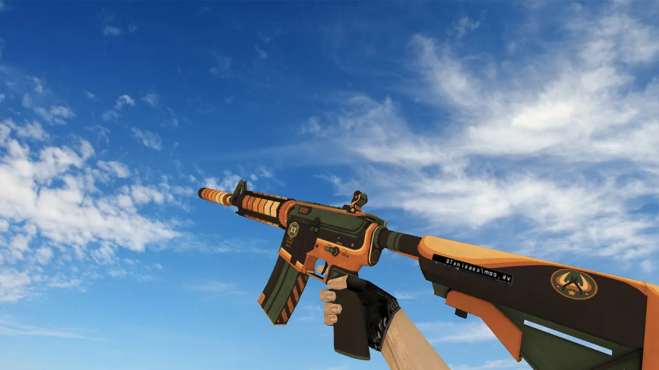 Скриншот Модель M4A4 Galactic Offensive для CS 1.6: v_ и p_ модели, звуки, анимация осмотра, текстуры и настройка