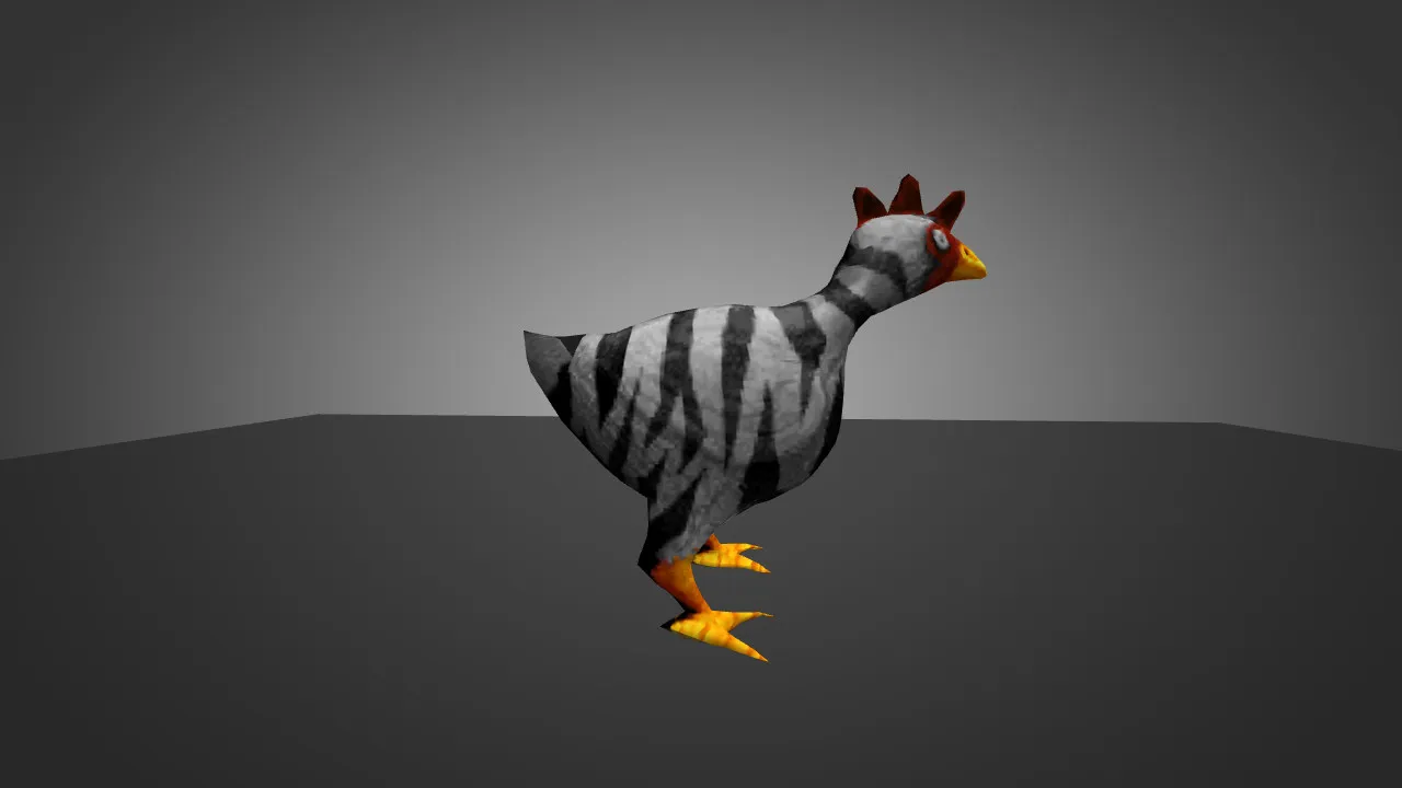Скриншот Модель «Zebra Chicken» для CS 1.6 - Уникальный скин для вашей игры