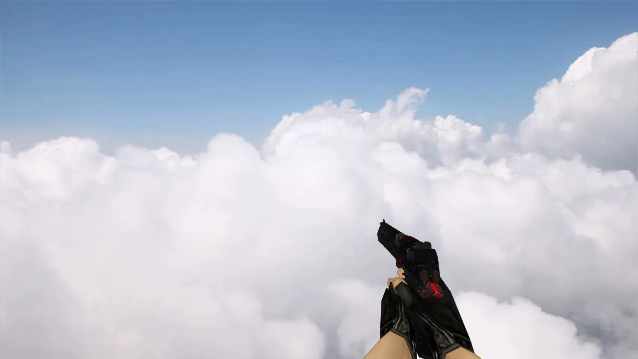 Скриншот Модель «Deagle Red Black Carbon» для CS 1.6: Высокое качество и стиль