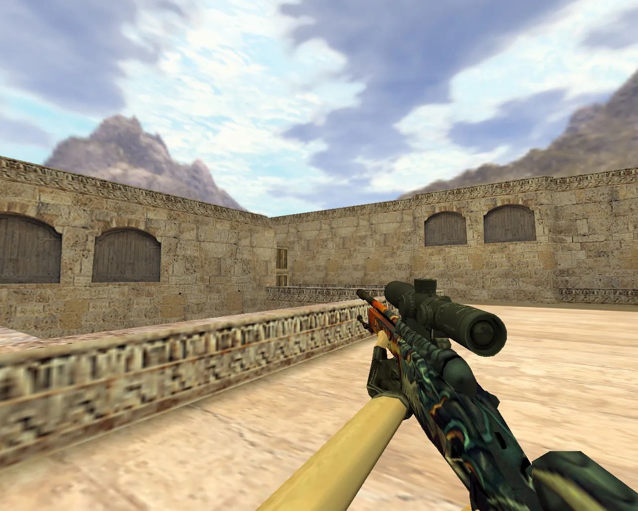 Скриншот Модель «SSG-08 Пламя дракона» для CS 1.6 — Идеальная замена