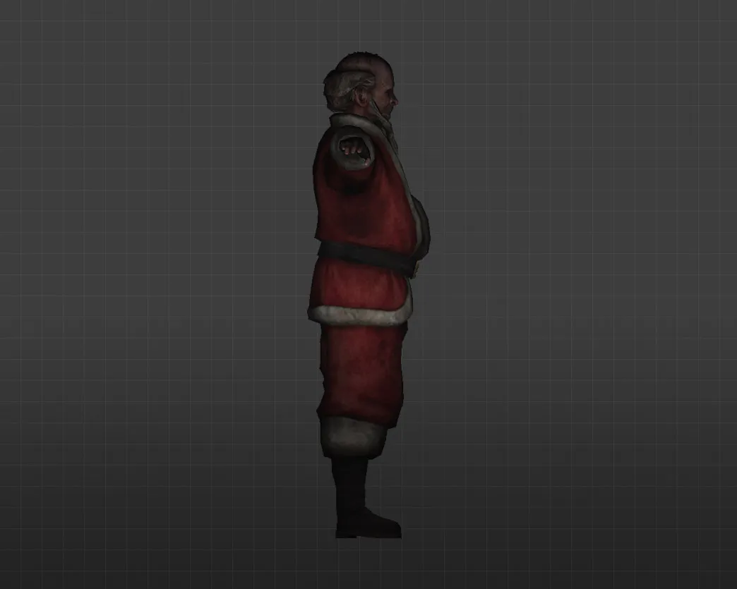 Скриншот Модель «Бомже-Санта» для CS 1.6 - Уникальный скин для игроков