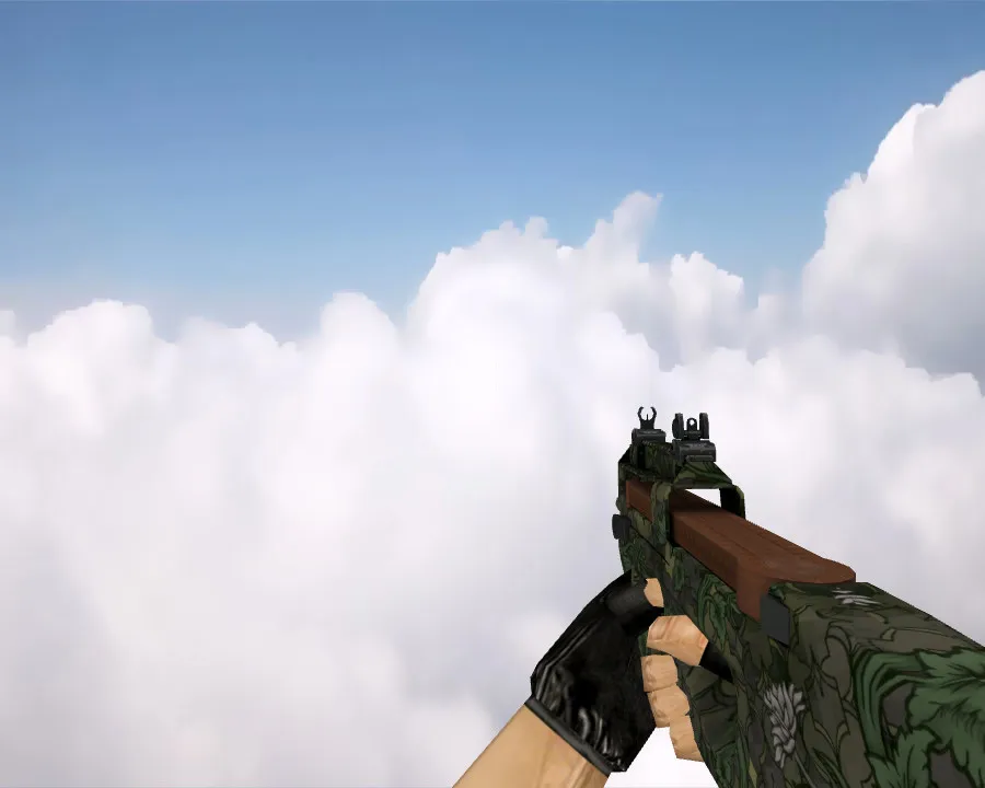 Скриншот P90 | Буйная растительность для CS 1.6 - Модель оружия