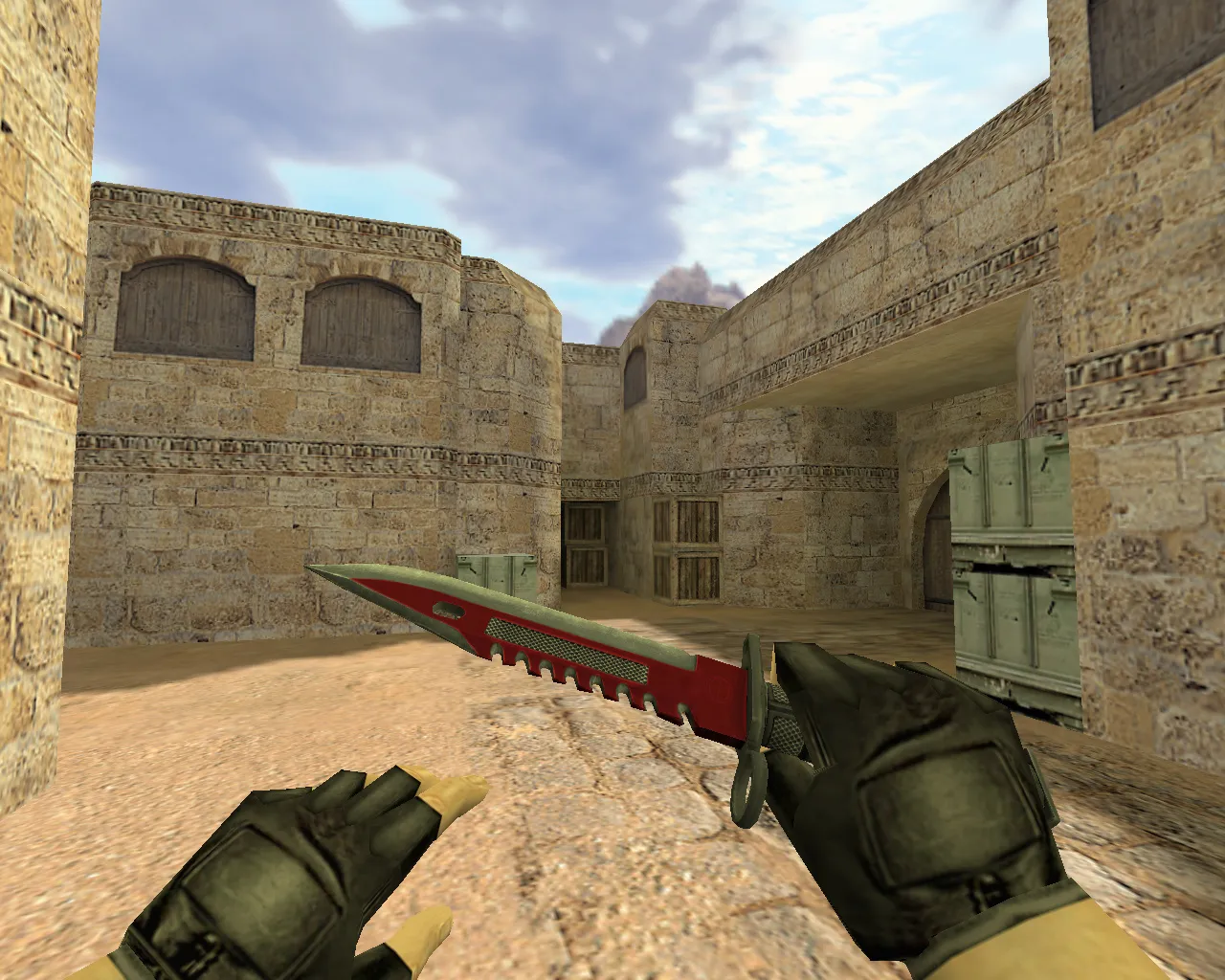 Скриншот Штык-нож M9 Автотроника v_model ножа для CS 1.6: p_ и w_ модели, звук, осмотр и текстуры