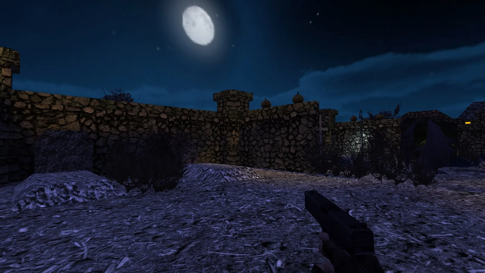 Скриншот  Карта de_halloween_night для CS 1.6: баланс сторон, точки, .nav для ботов, оптимизация wpoly/epoly