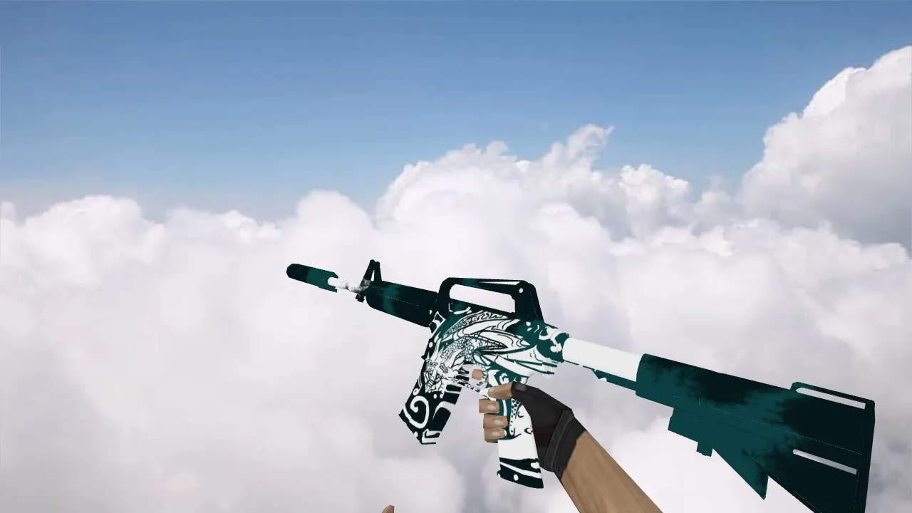 Скриншот М4А1 Imagine v_model для CS 1.6: w_ и p_ модели, звуки, анимация осмотра, текстуры