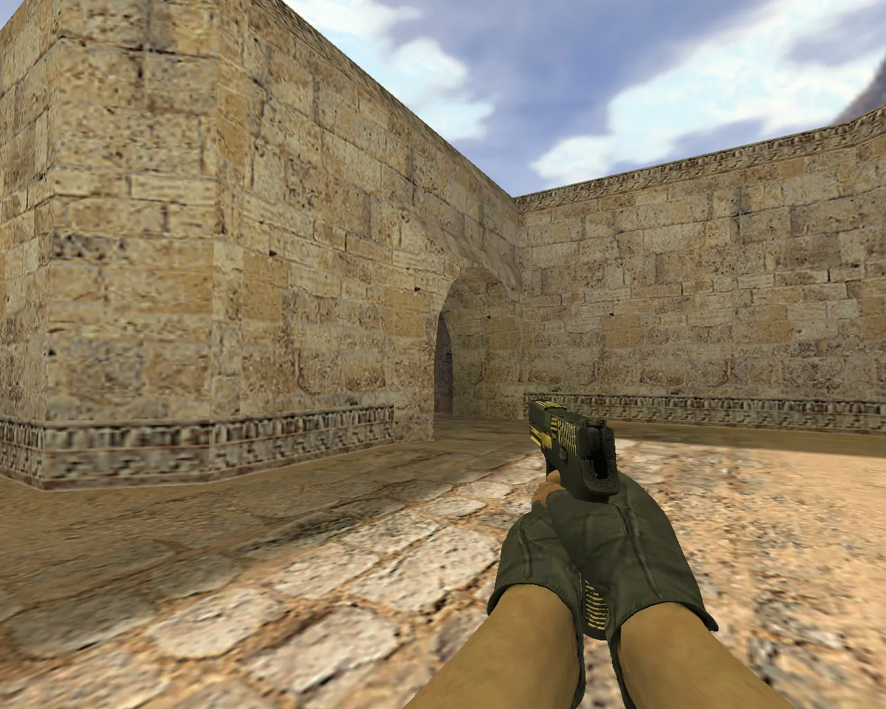 Скриншот Модель P250 Золотой для CS 1.6 - Качественные текстуры и звуки