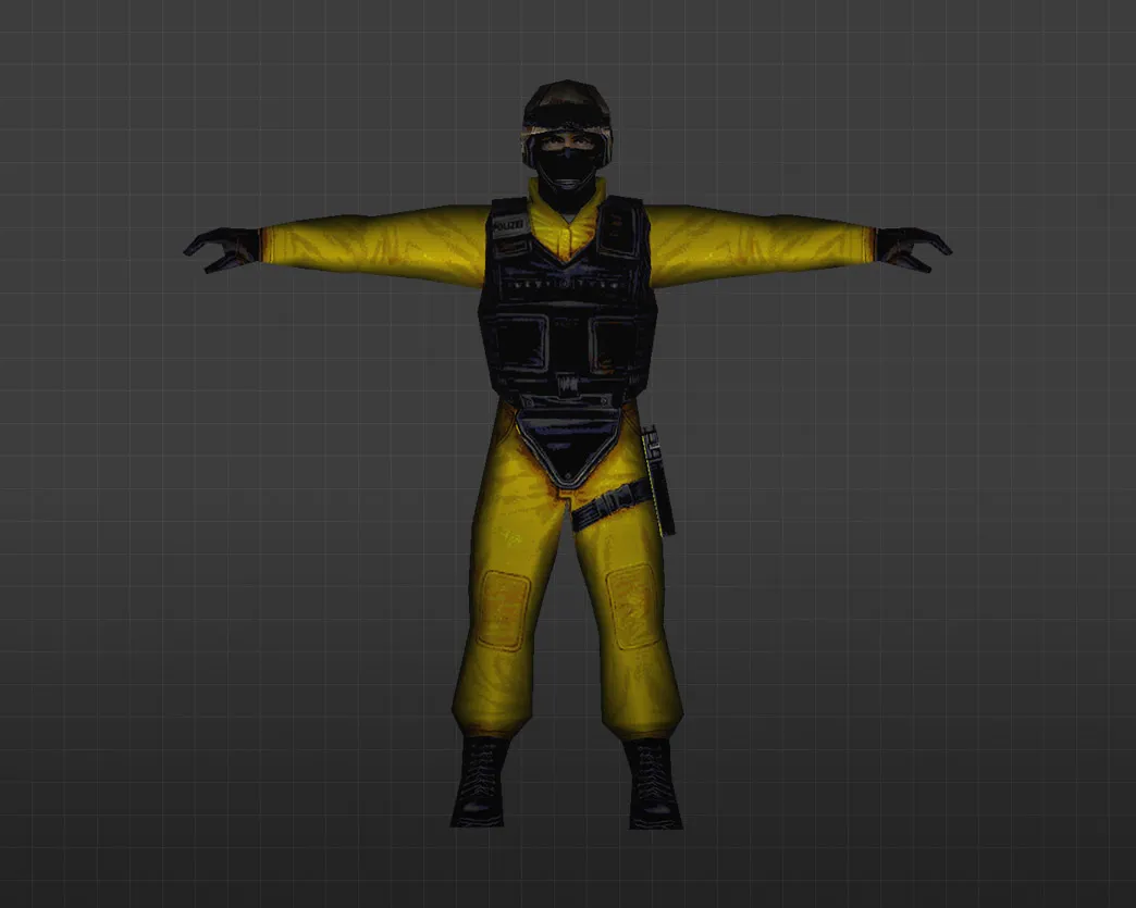 Скриншот Модель «Желтый спецназ» для CS 1.6 - уникальный скин для игроков