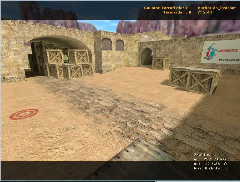 Скриншот  Карта de_lastshot для CS 1.6: тактика и особенности