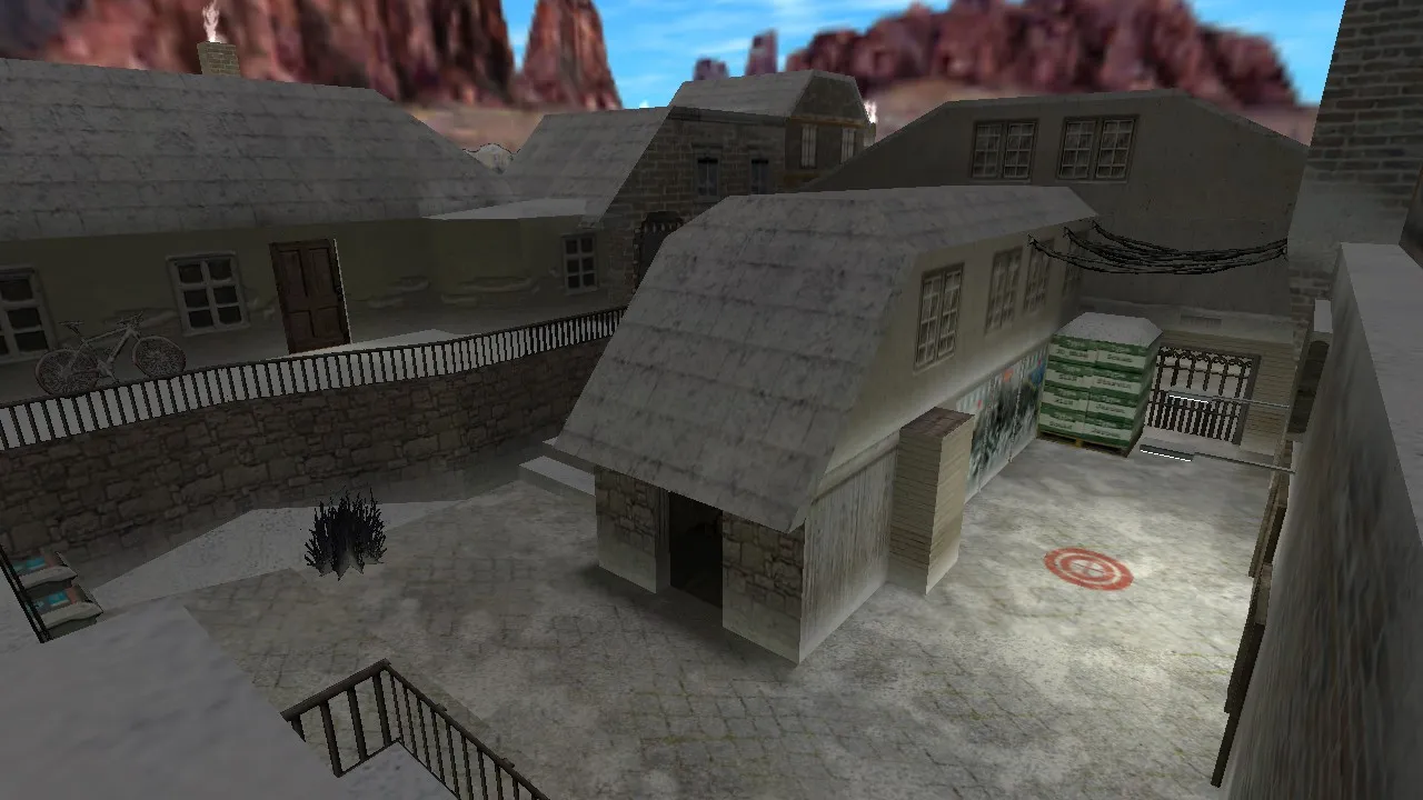 Скриншот  Карта de_st_johann для CS 1.6 - Тактический анализ и оптимизация