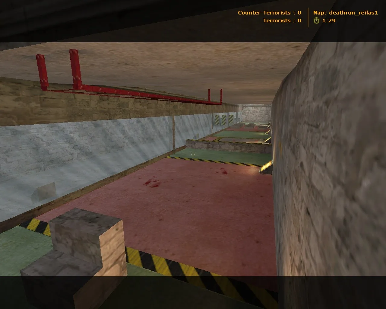 Скриншот  deathrun_reilas для CS 1.6: карта deathrun, точки обороны, раунды и настройка для ботов