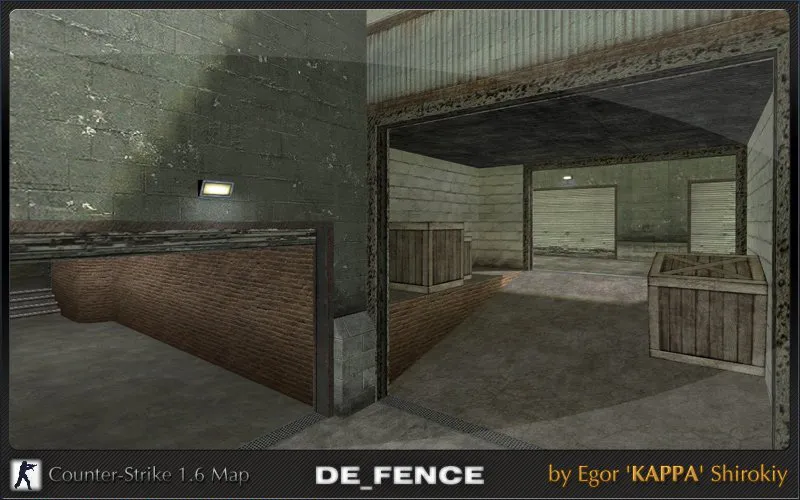 Скриншот  de_fence_rc1 — карта для CS 1.6: точки под контроль, маршруты, .nav для ботов и оптимизация