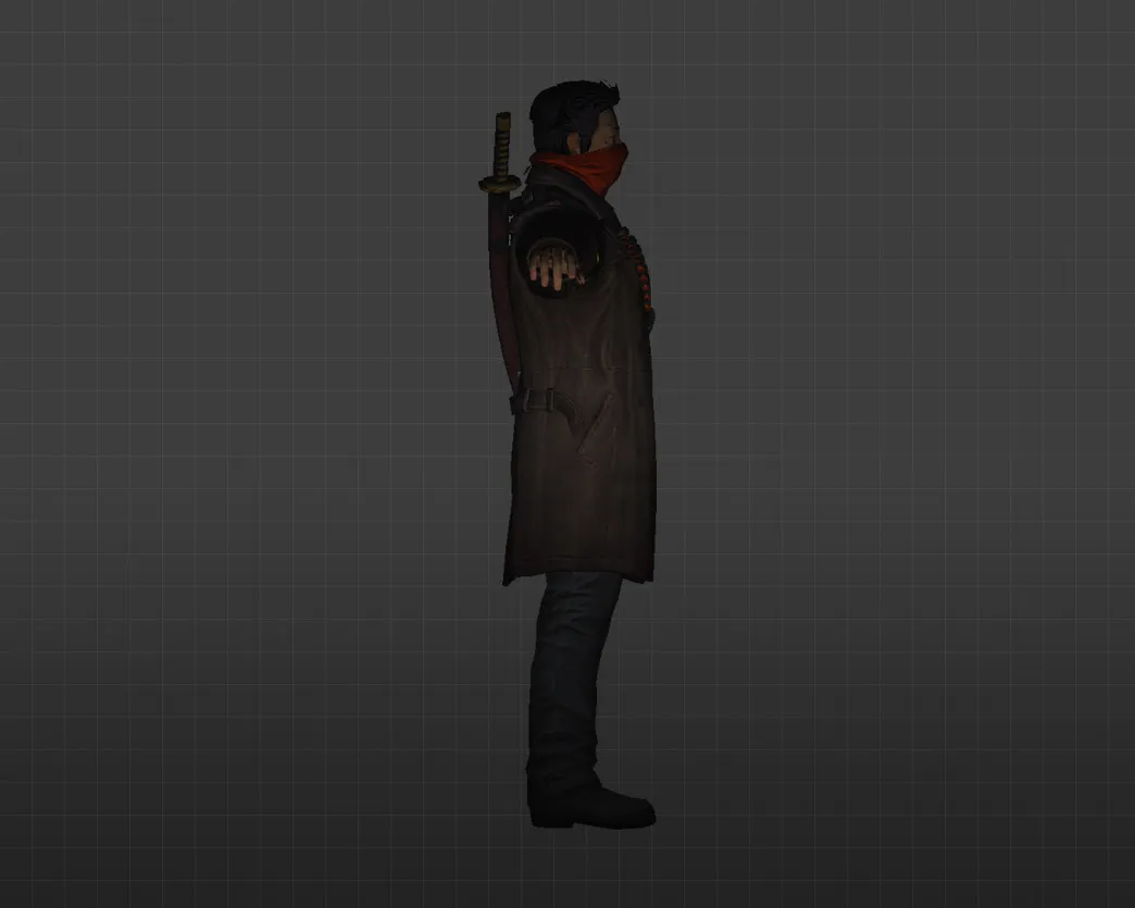 Скриншот Модель «Красный шарф» для CS 1.6 - Уникальный скин для игроков