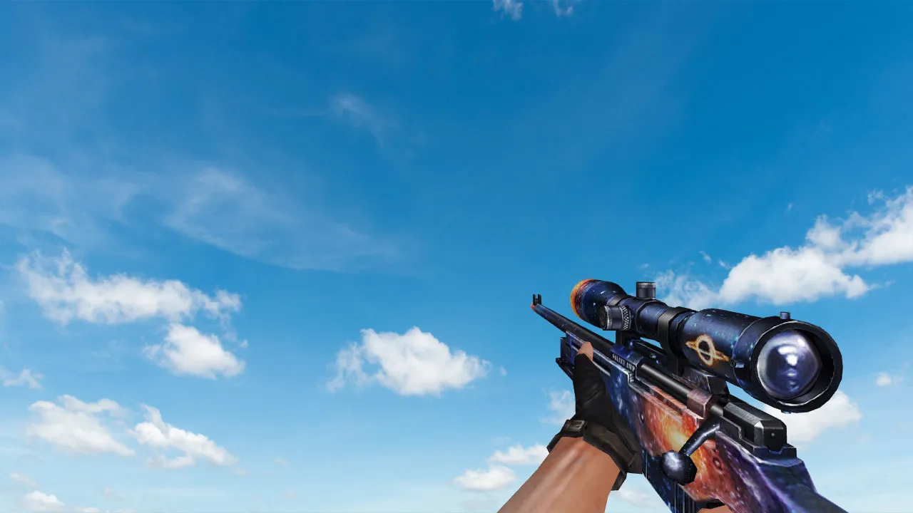 Скриншот Пак моделей оружия «Galaxy Weapon Set» для CS 1.6: v_, p_, w_ модели, звуки, анимация осмотра и качество текстур