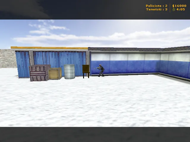 Скриншот  Карта sn_snowy для CS 1.6: Зимняя битва на заснеженных просторах