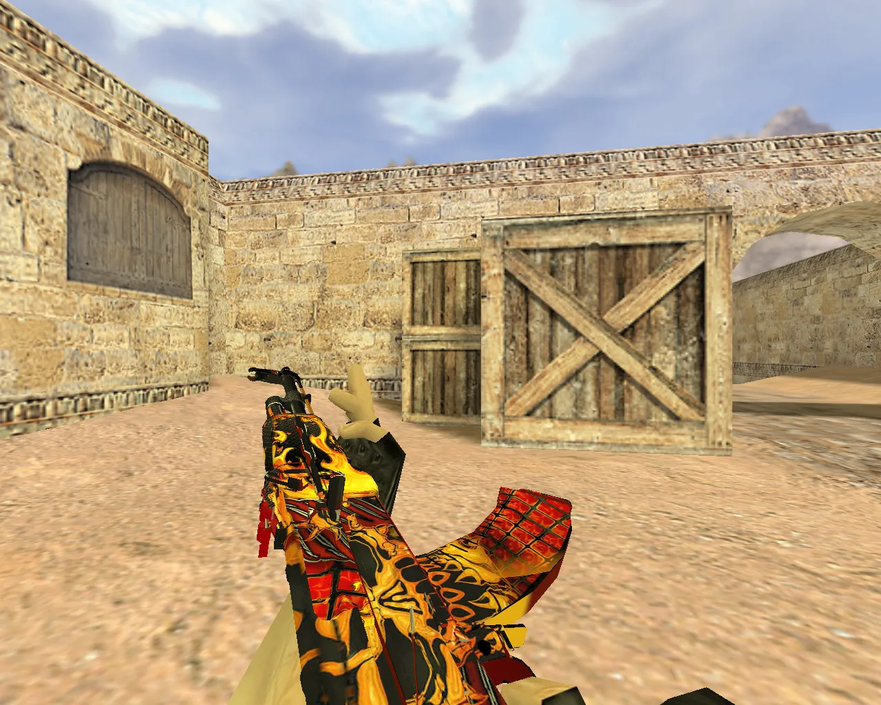 Скриншот Модель «АК-47 Чистилище» для CS 1.6: v_ модели, p_ модели, w_ модели, звуки и анимация осмотра