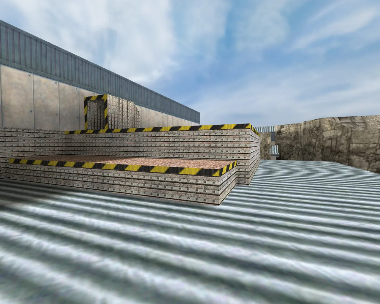 Скриншот  Карта de_nuke_next для CS 1.6: стратегии и оптимизация