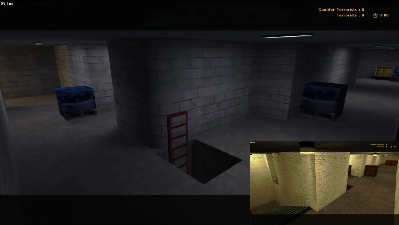 Скриншот  Карта de_train_sl для CS 1.6 - Оптимизация и тактика