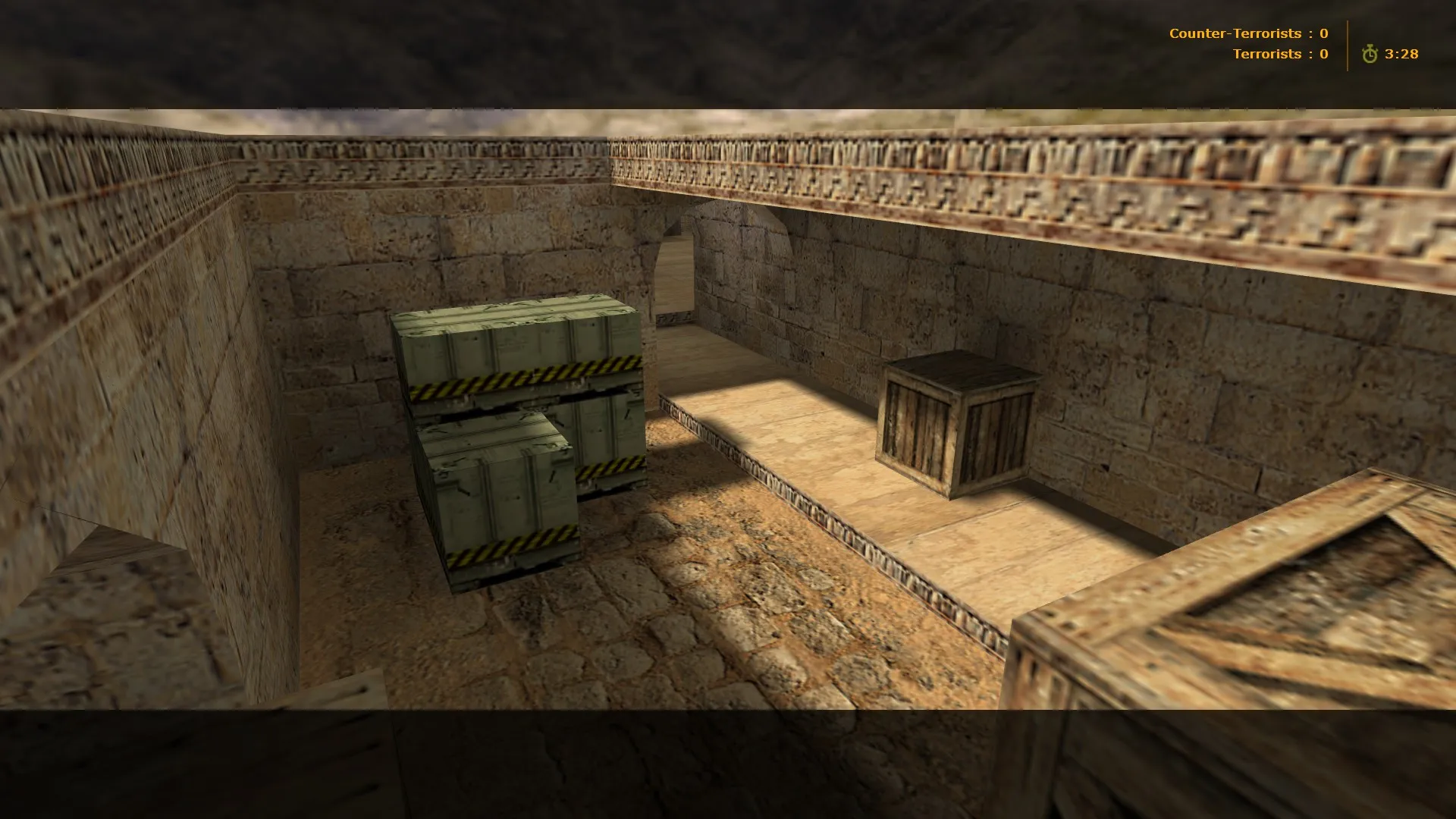 Скриншот  Карта 828_dust для CS 1.6: de_dust2 стиль, точки, .nav для ботов, оптимизация wpoly/epoly