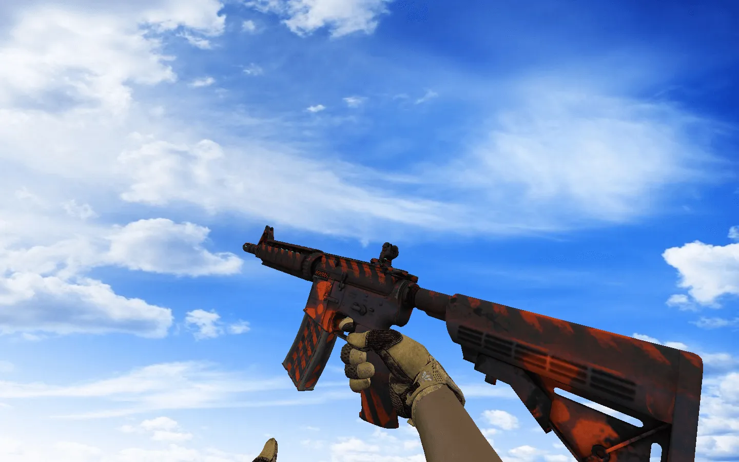 Скриншот  Пак оружия CS 1.6 «Засуха» со спортивными перчатками: АК-47, AWP, M4A4, ножи и скины под руку