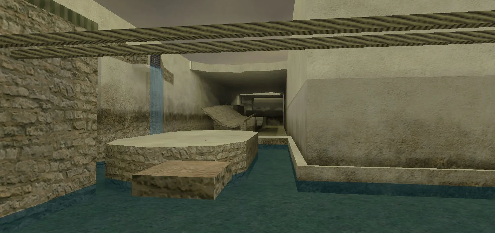 Скриншот  deathrun_unreal_tuscan — deathrun карта для CS 1.6: тактика точек, боты (.nav), оптимизация