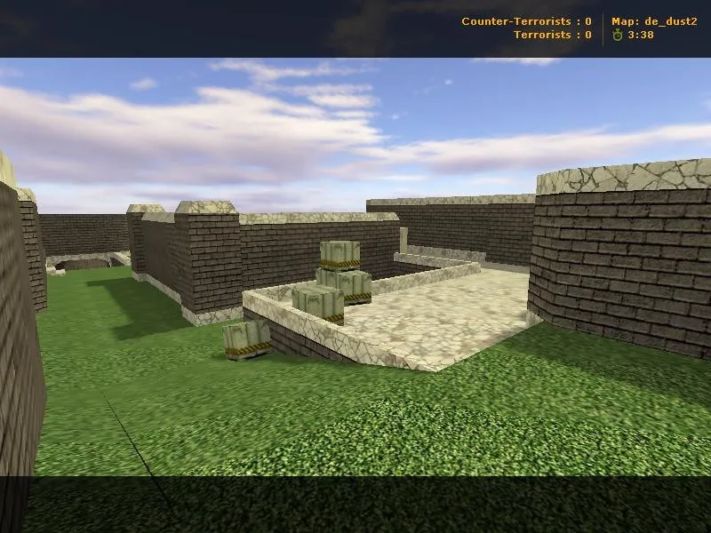 Скриншот  Карта de_dust2_viharsziget для CS 1.6: точки, рауты за Т и КТ, .nav для ботов