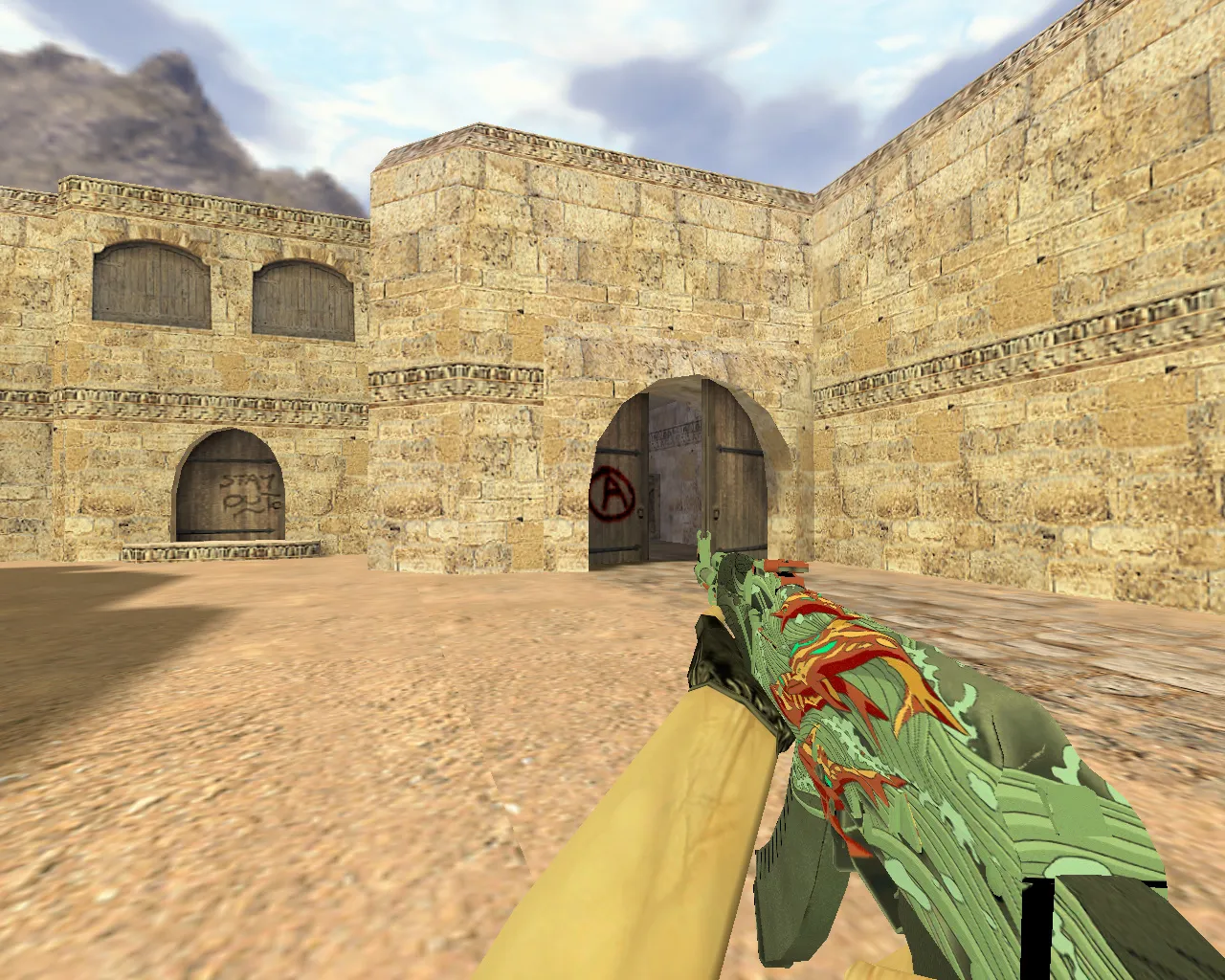 Скриншот Модель АК-47 Аквамариновая месть для CS 1.6 - Скачать и установить