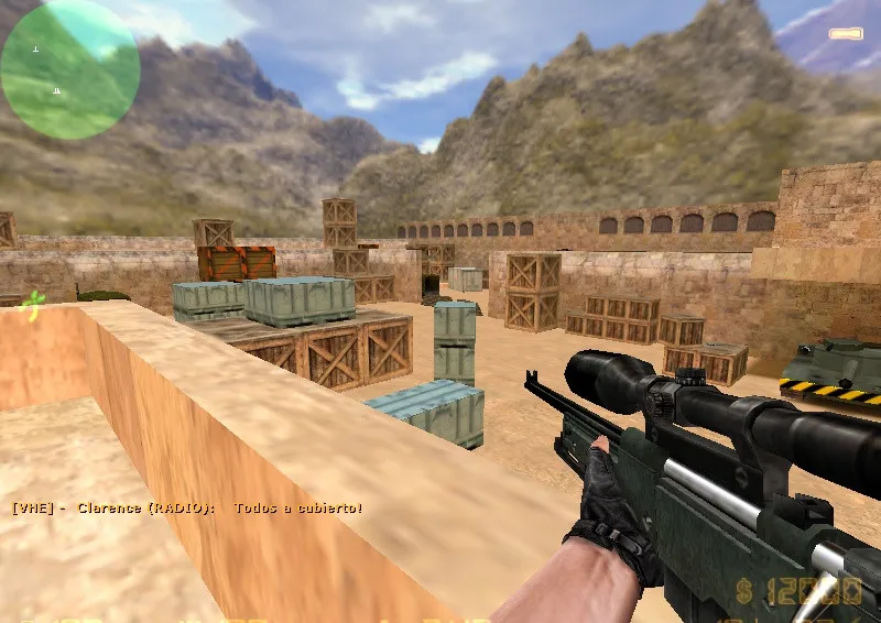 Скриншот  Карта de_deset_elite для CS 1.6: баланс сторон, точки, тактики, .nav и оптимизация wpoly/epoly