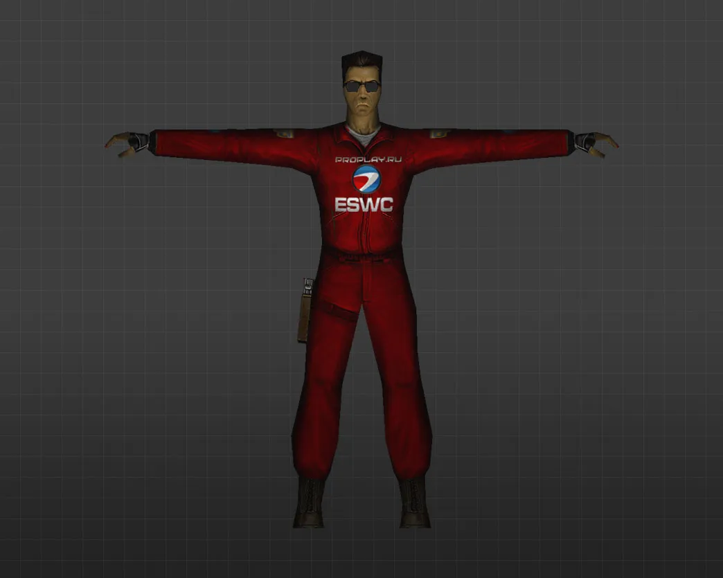 Скриншот ESWC модели игроков для CS 1.6 - уникальные скины и хитбоксы