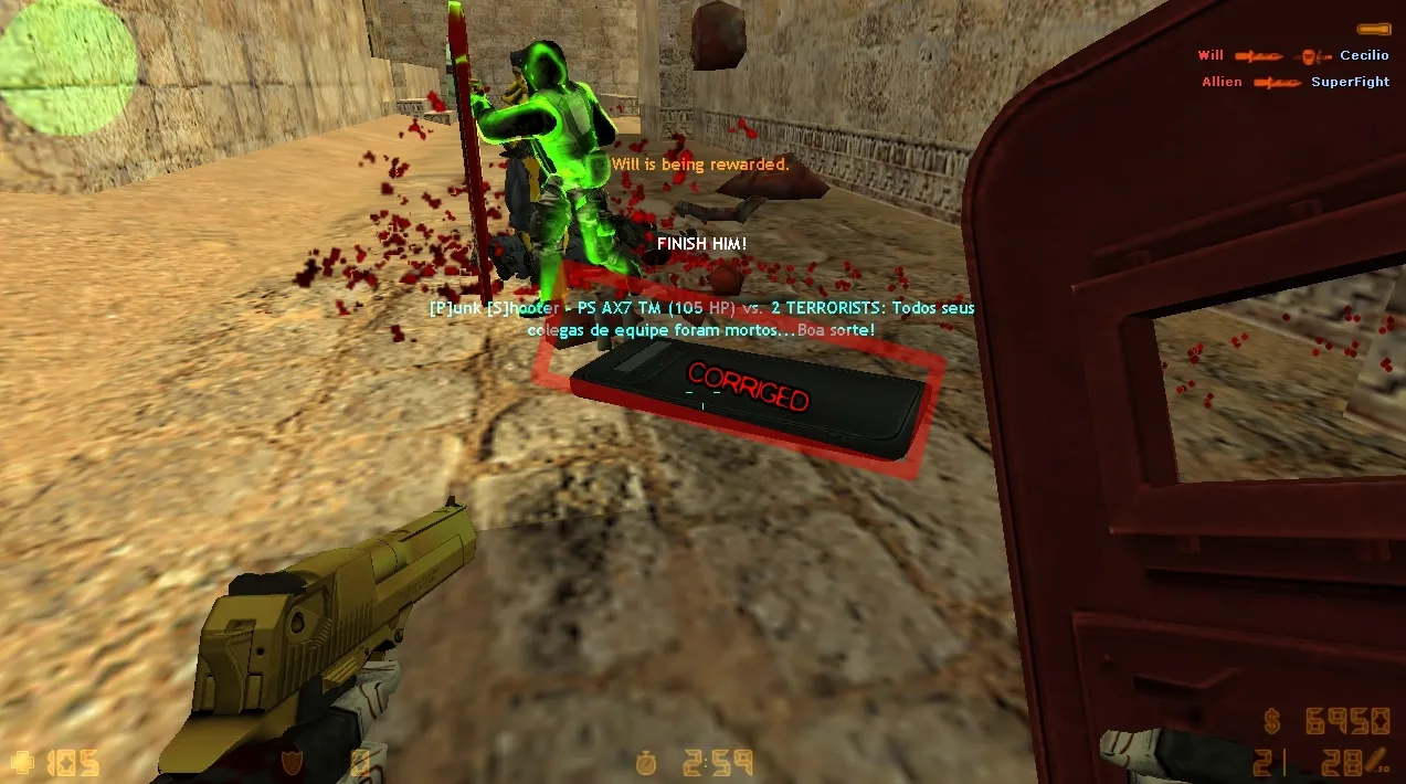 Скриншот Модель «Coca-Cola Girl Shield» (v_/p_/w_) для CS 1.6: текстуры, анимация осмотра, звуки