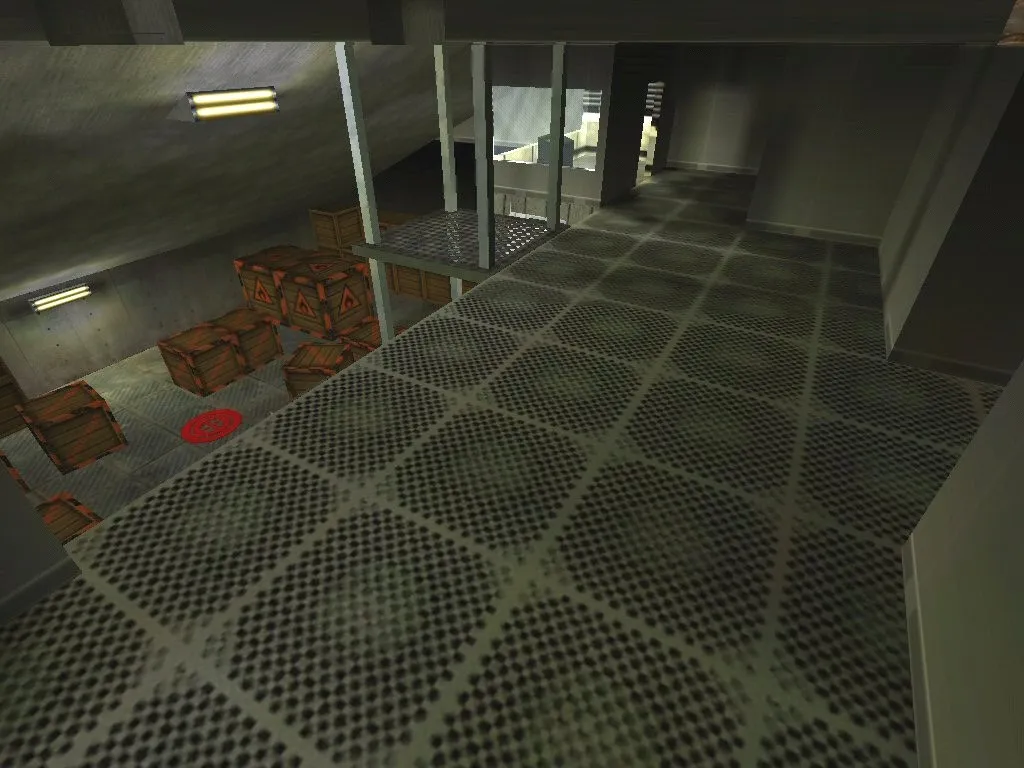 Скриншот  Карта top_secret_base для CS 1.6: тактические возможности и детали