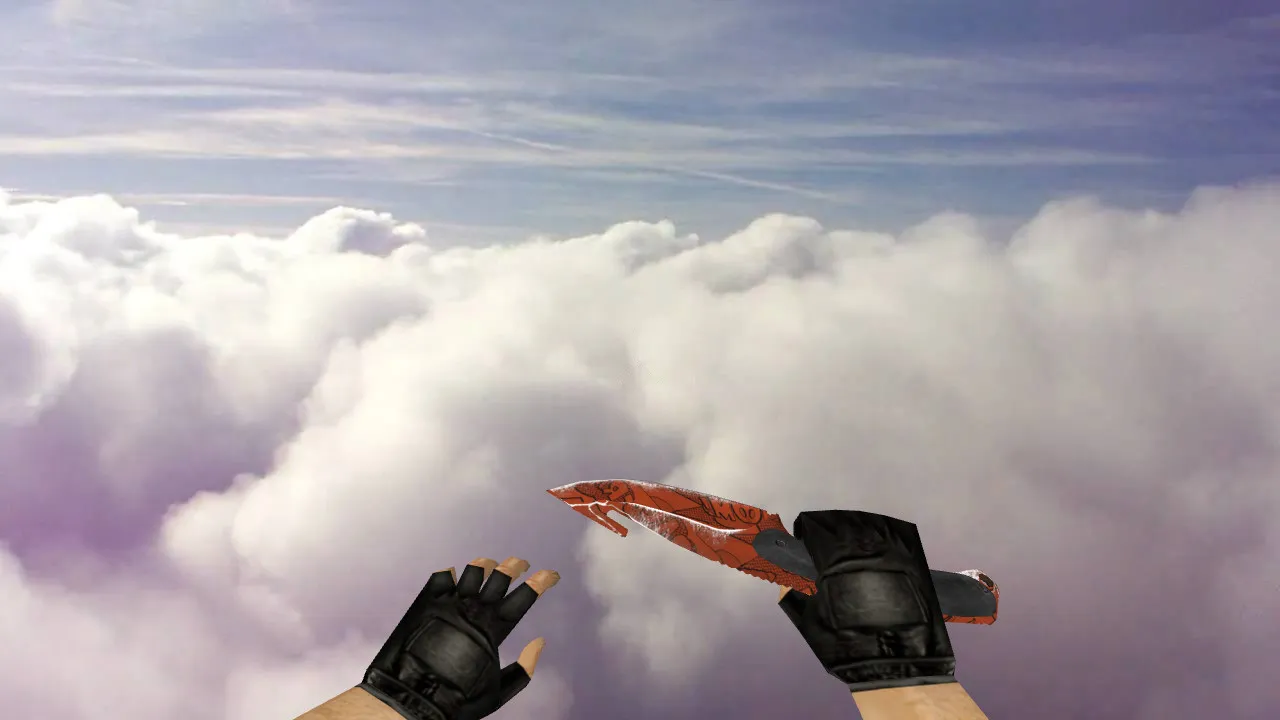 Скриншот Модель ножа «БАХ» с лезвием-крюком для CS 1.6: v_/p_/w_ модели, звук, анимация осмотра