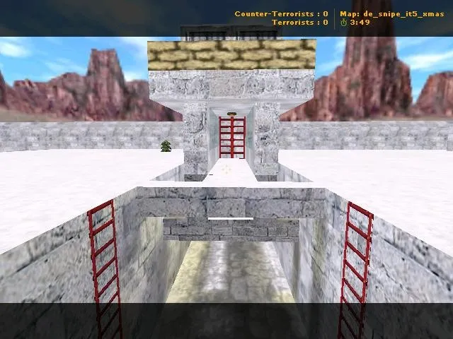 Скриншот Карта de_snipe_it5_xmas для CS 1.6 - тактика и особенности