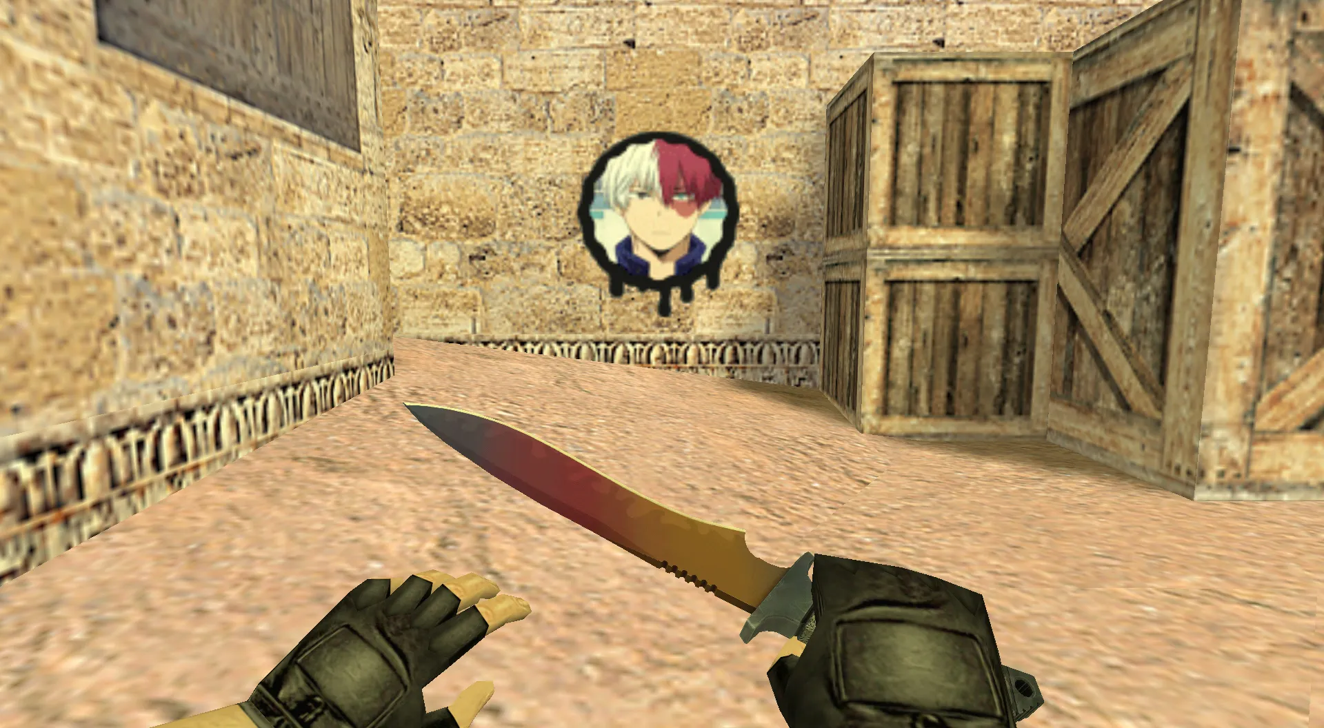 Скриншот  Граффити «Шото Тодороки» для CS 1.6 - Аниме граффити