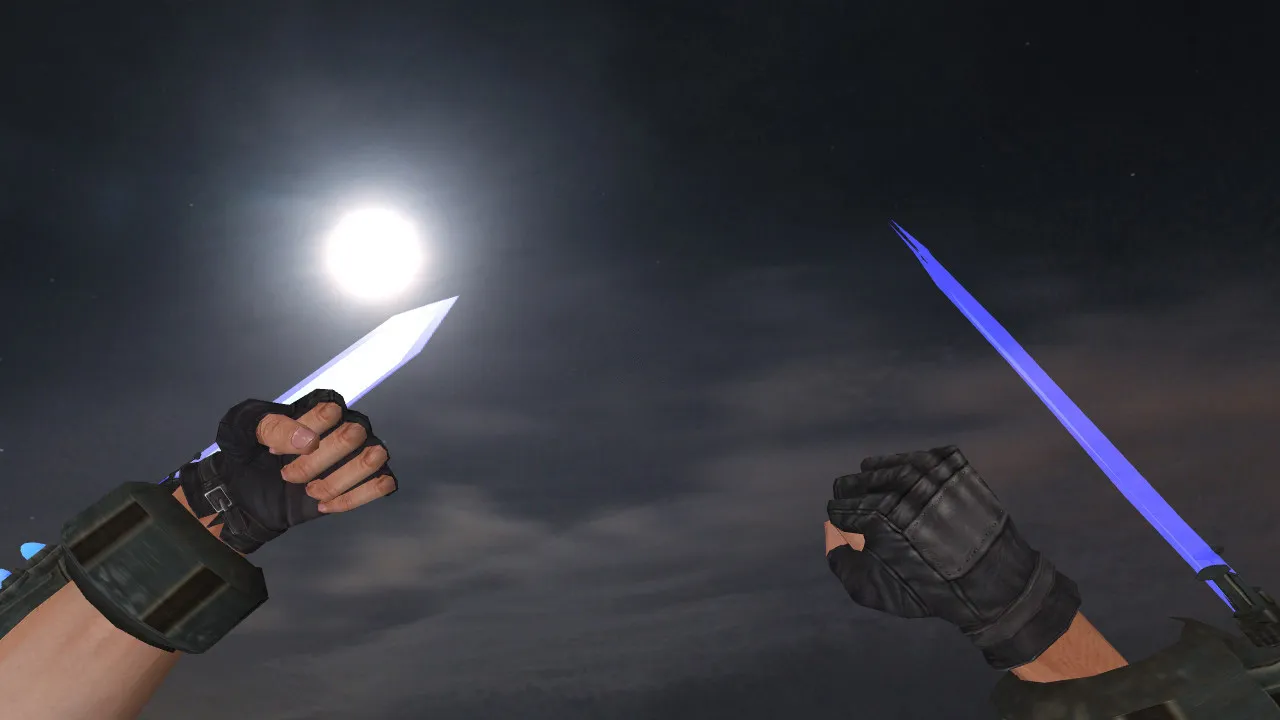 Скриншот Модель ножа Proton Handgun для CS 1.6: v_, p_, w_ файлы, звуки, анимация осмотра и качество текстур