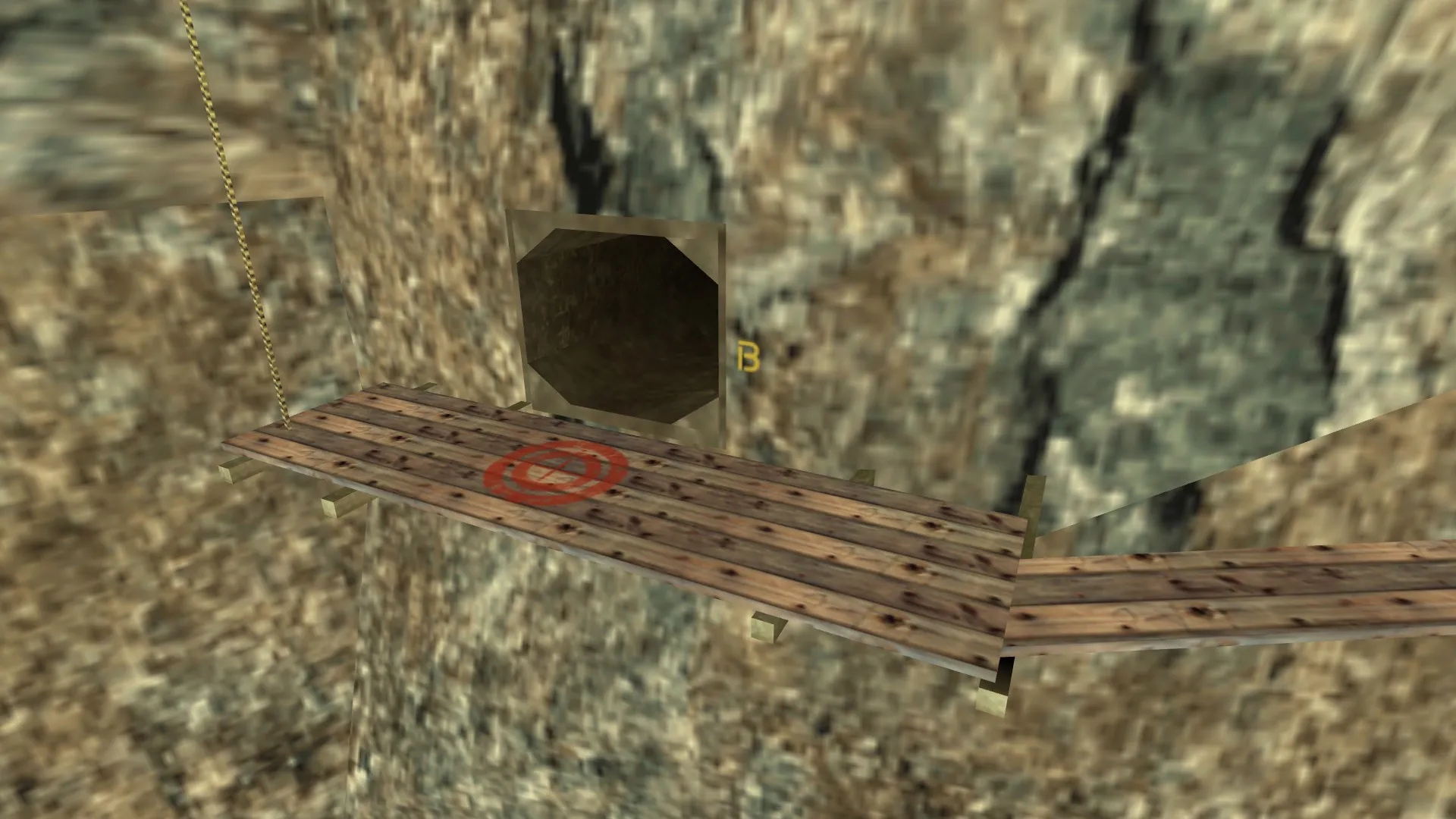 Скриншот  Карта de_cliffcabin для CS 1.6: точки, маршруты CT/T, .nav для ботов и оптимизация wpoly/epoly