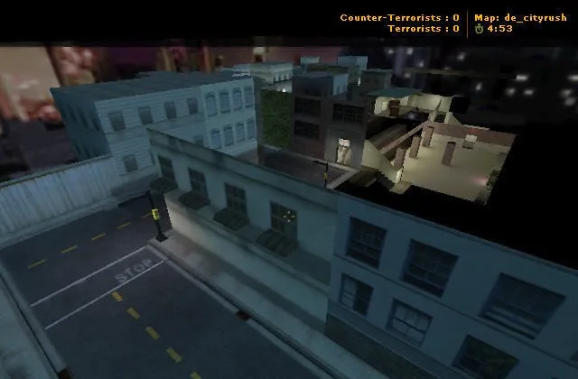 Скриншот  de_cityrush для CS 1.6: тактика, точки, .nav для ботов, оптимизация wpoly/epoly