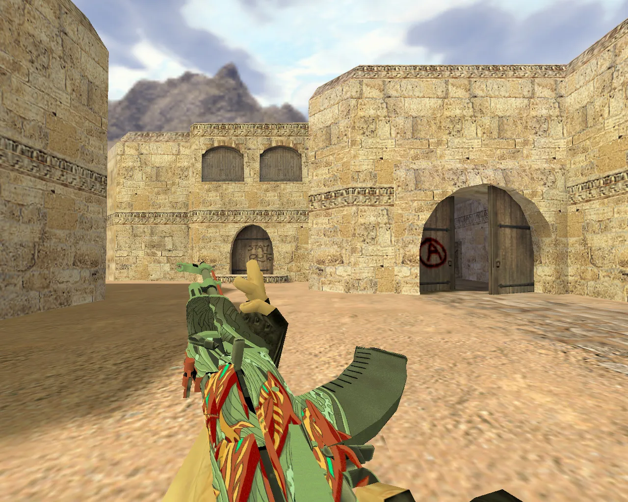 Скриншот Модель АК-47 Аквамариновая месть для CS 1.6 - Скачать и установить