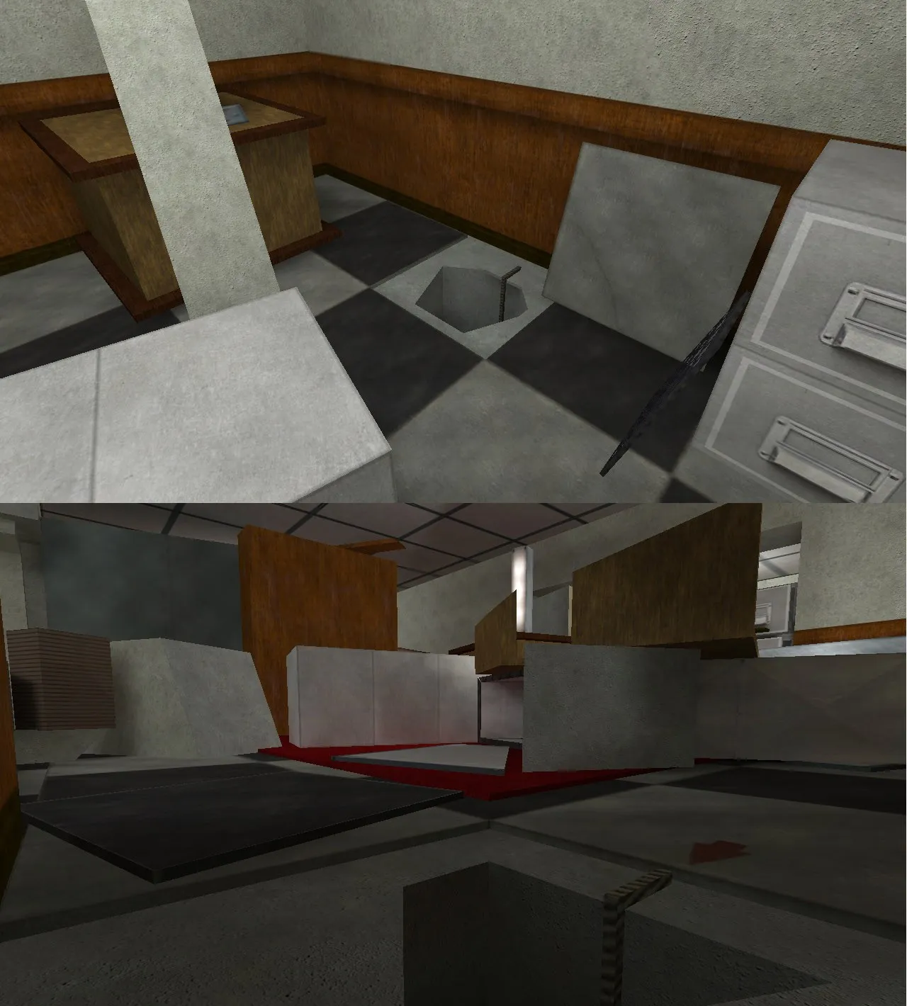 Скриншот  Карта de_rats_signal_office для CS 1.6: Тактические возможности и детали