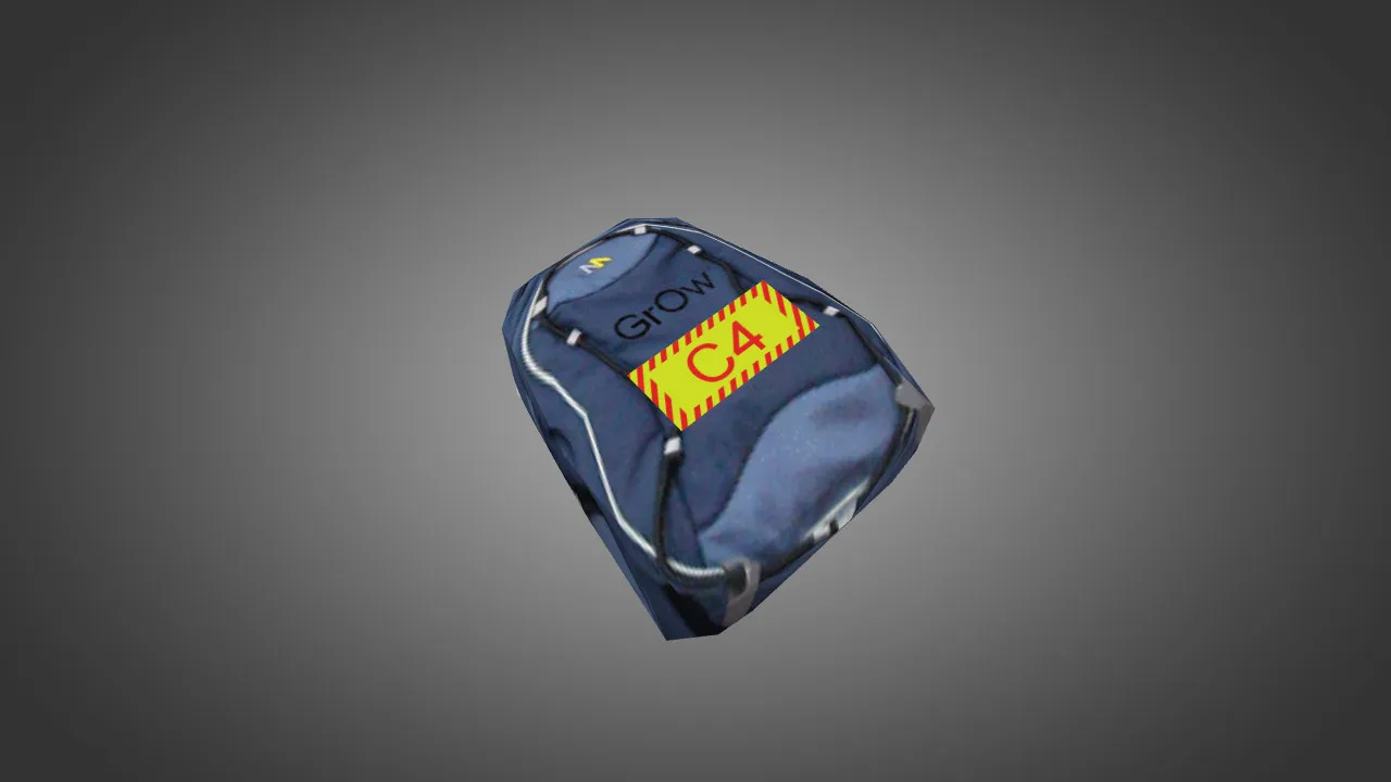 Скриншот Модель «School Backpack» (v_, p_, w_) для CS 1.6: звуки, анимация осмотра, текстуры рюкзака